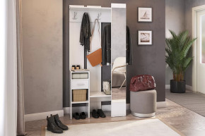 Прихожая Агата белый рамух в Сургуте - surgut.mebel-tymen.ru | фото