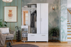 Прихожая Барселона-2 белый рамух в Сургуте - surgut.mebel-tymen.ru | фото