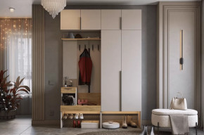 Прихожая Баско К5 кашемир/дуб крафт золотой в Сургуте - surgut.mebel-tymen.ru | фото