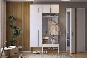 Прихожая Баско К6 белое дерево в Сургуте - surgut.mebel-tymen.ru | фото