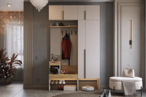 Прихожая Баско К6 кашемир/дуб крафт золотой в Сургуте - surgut.mebel-tymen.ru | фото