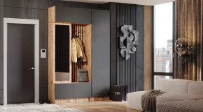 Прихожая "Бавария" Дуб вотан/графит в Сургуте - surgut.mebel-tymen.ru | фото