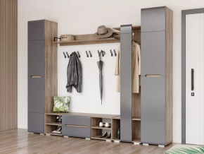 Прихожая Наоми графит нубук в Сургуте - surgut.mebel-tymen.ru | фото