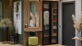 Прихожая «Порто» № 6 Яблоня Беллуно, Графит софт в Сургуте - surgut.mebel-tymen.ru | фото