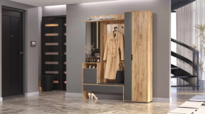 Прихожая Сабрина Дуб вотан/графит в Сургуте - surgut.mebel-tymen.ru | фото