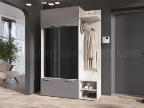 Прихожая Стелла Графит/Дуб Крафт Белый в Сургуте - surgut.mebel-tymen.ru | фото