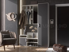 Прихожая Визит Графит/Дуб Крафт Белый в Сургуте - surgut.mebel-tymen.ru | фото