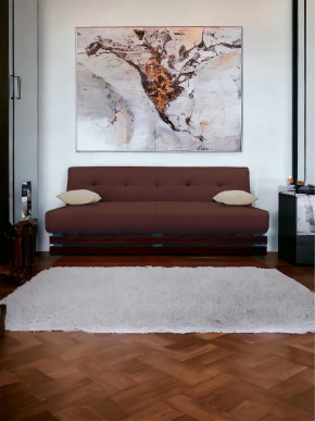 Прямой диван манго 1 Нео Шоколад/Подушки Нео Латте в Сургуте - surgut.mebel-tymen.ru | фото