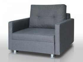 Кресло-кровать Реал 80 с подлокотниками графит в Сургуте - surgut.mebel-tymen.ru | фото