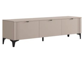 Тумба 2 Рич кашемир/фрапучино матовый/черный в Сургуте - surgut.mebel-tymen.ru | фото