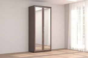 Шкаф 2-х дверный с зеркалом Кэт-4 Венге Диал в Сургуте - surgut.mebel-tymen.ru | фото