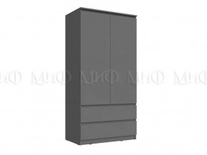 Шкаф 2-х створчатый Челси Графит в Сургуте - surgut.mebel-tymen.ru | фото