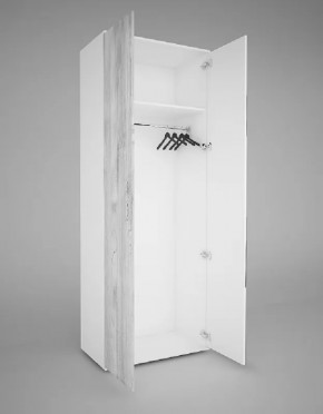 Шкаф 2-х створчатый EVO "Сорренто" с МДФ и ЛДСП створкой БЕЗ зеркала в Сургуте - surgut.mebel-tymen.ru | фото