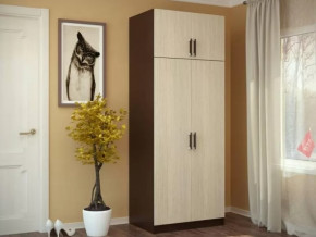 Шкаф 2-х створчатый с перегородкой венге/лоредо БТС в Сургуте - surgut.mebel-tymen.ru | фото