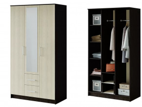 Шкаф 3-х створчатый Фиеста венге/лоредо в Сургуте - surgut.mebel-tymen.ru | фото