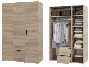 Шкаф 3 створчатый с ящиками Victor Сонома в Сургуте - surgut.mebel-tymen.ru | фото