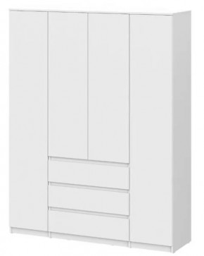 Шкаф четырехстворчатый  Денвер SAFE Белый в Сургуте - surgut.mebel-tymen.ru | фото