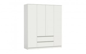 Шкаф для одежды 82.01 Берген (4-х дв.) (ЛДСП Белый) в Сургуте - surgut.mebel-tymen.ru | фото