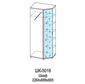 Шкаф для одежды и белья ШК-5018 Грейс в Сургуте - surgut.mebel-tymen.ru | фото