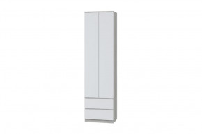Шкаф для одежды Лори, дуб серый/белый в Сургуте - surgut.mebel-tymen.ru | фото