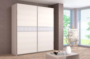Шкаф-купе Иннэс-5 двухдверный 2000 мм Бодега белая в Сургуте - surgut.mebel-tymen.ru | фото