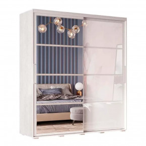 Шкаф-купе Крафт-6 Ясень белый в Сургуте - surgut.mebel-tymen.ru | фото