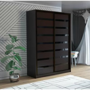 Шкаф-купе ПШ-2.9 1500 Вставка МДФ/стекло Венге в Сургуте - surgut.mebel-tymen.ru | фото