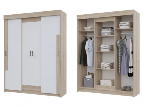 Шкаф купе Victor Сонома-Белый в Сургуте - surgut.mebel-tymen.ru | фото