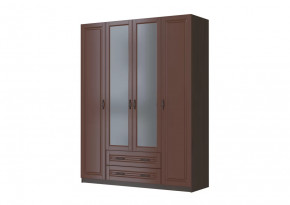 Шкаф ШР-4 "Кантри" 2 зеркала, орех в Сургуте - surgut.mebel-tymen.ru | фото