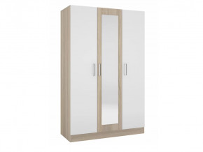 Шкаф трехстворчатый Леси Сонома-Белый в Сургуте - surgut.mebel-tymen.ru | фото