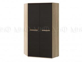 Шкаф угловой универсальный Ким Графит софт, сонома в Сургуте - surgut.mebel-tymen.ru | фото