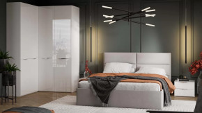 Спальный гарнитур «Глосс» №9 Белый Жемчуг, Белый глянец в Сургуте - surgut.mebel-tymen.ru | фото