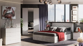 Спальный гарнитур «Хилтон» №1 Ателье светлый в Сургуте - surgut.mebel-tymen.ru | фото