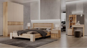 Спальный гарнитур Ленора Дуб вотан/Кашемир в Сургуте - surgut.mebel-tymen.ru | фото