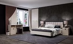 Спальня №2 "Капри" Сатин в Сургуте - surgut.mebel-tymen.ru | фото