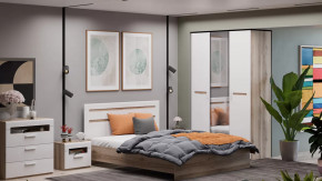 Спальня «Фьюжн» Дуб Делано, Белый глянец в Сургуте - surgut.mebel-tymen.ru | фото