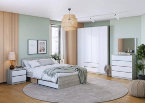 Спальня Лори, набор №ДС-1, дуб серый/белый в Сургуте - surgut.mebel-tymen.ru | фото