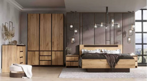 Спальня серия Бостон дуб вотан в Сургуте - surgut.mebel-tymen.ru | фото