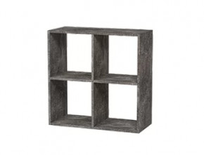 Стеллаж 4 секции графит Герда в Сургуте - surgut.mebel-tymen.ru | фото