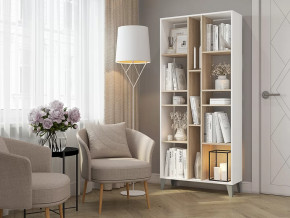 Стеллаж Asti Сонома-Белый в Сургуте - surgut.mebel-tymen.ru | фото