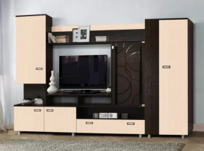 Стенка "Аллегро" вариант 3 венге Linum/дуб белфорт в Сургуте - surgut.mebel-tymen.ru | фото