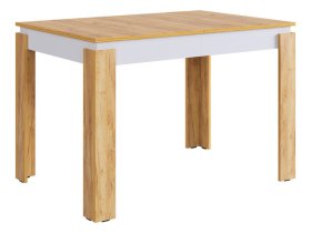 Стол обеденный раздвижной Гермес 2 дуб крафт золотой/белое дерево в Сургуте - surgut.mebel-tymen.ru | фото