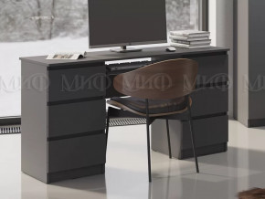 Стол 6 ящиков Челси Графит в Сургуте - surgut.mebel-tymen.ru | фото