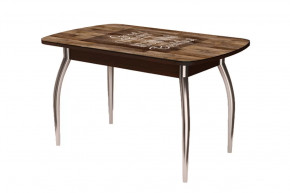 Стол Бостон, капучино/венге/хром триумф в Сургуте - surgut.mebel-tymen.ru | фото