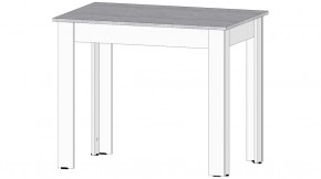 Стол Кай Цемент светлый/Белый в Сургуте - surgut.mebel-tymen.ru | фото