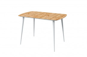 Стол обеденный Прайм Лайт, Дуб вотан/белый в Сургуте - surgut.mebel-tymen.ru | фото