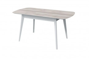 Стол обеденный Прайм раздвижной, бора бора/белый в Сургуте - surgut.mebel-tymen.ru | фото