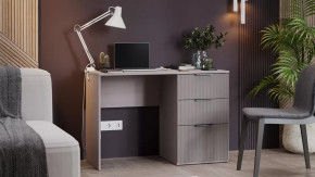 Стол письменный «Графит» Глиняно серый, Холст латте в Сургуте - surgut.mebel-tymen.ru | фото