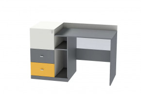 Стол письменный Клео Ст-1, 1300 мм, графит, миндаль, солнечный Диал в Сургуте - surgut.mebel-tymen.ru | фото