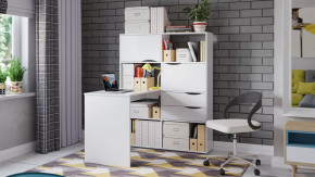 Стол письменный тип 7 Белый Ясень в Сургуте - surgut.mebel-tymen.ru | фото